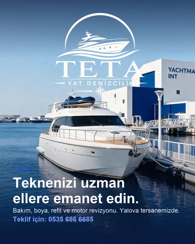 TeTa Yat sosyal medya gönderisi — teknenizi uzman ellere emanet edin