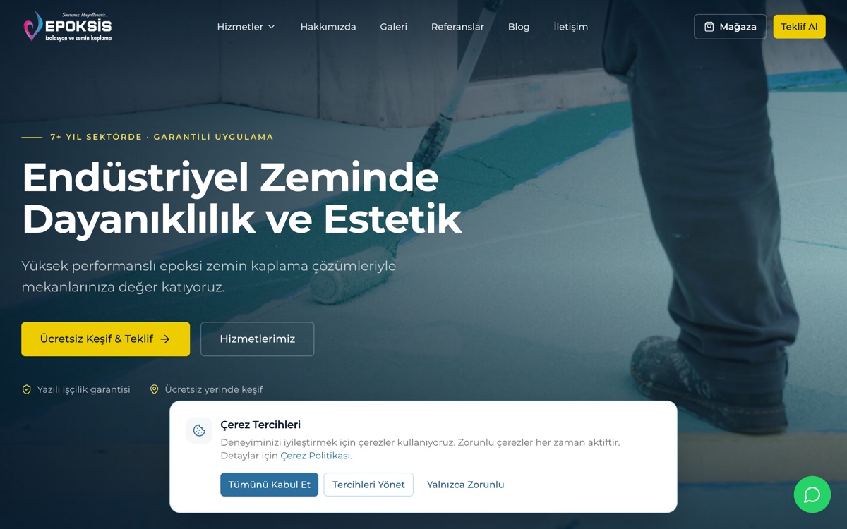Epoksis web sitesi